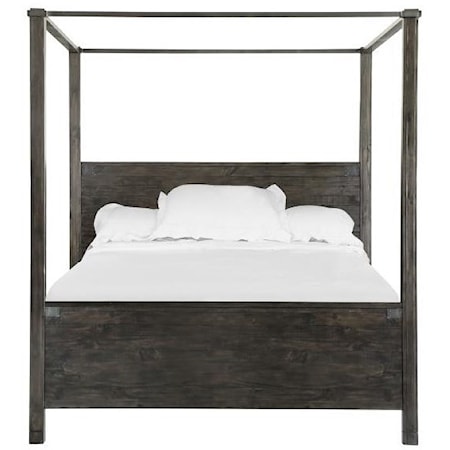 California King Wood Poster Bed