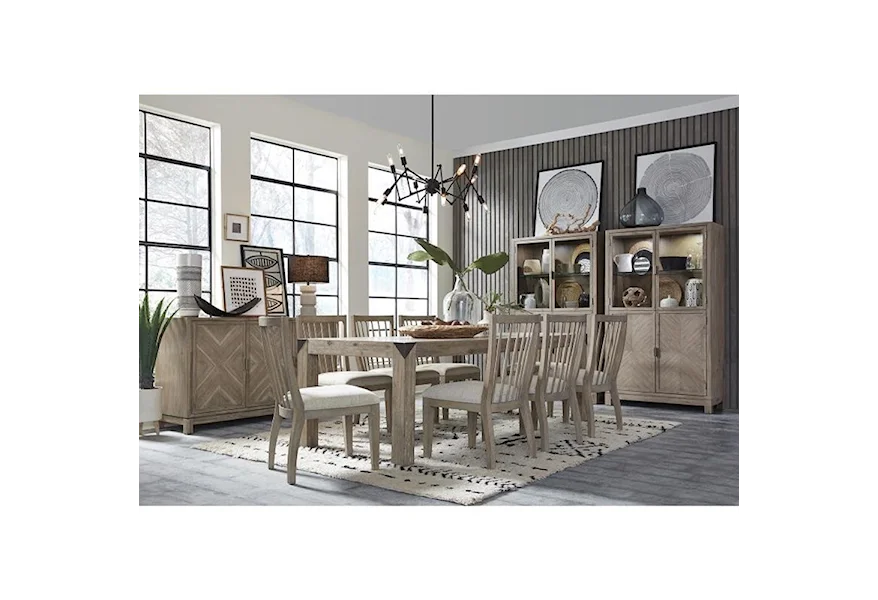 Ainsley Dining 9-Piece Dining Set by Magnussen Home at Z & R Furniture