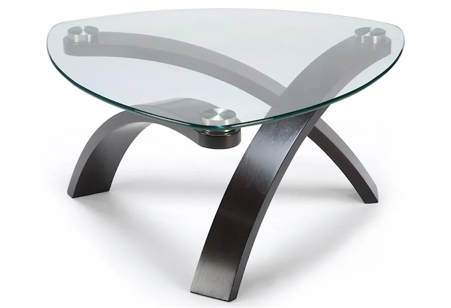 Allure Occasional Tables Pie Shaped Cocktail Table by Magnussen Home at Z & R Furniture