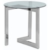 Magnussen Home Aries Occasional Tables Round End Table