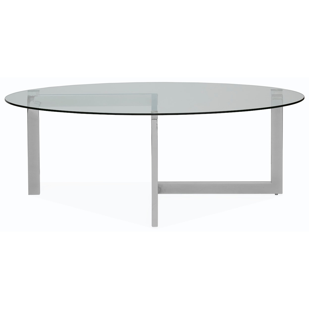 Magnussen Home Aries Occasional Tables Oval Cocktail Table