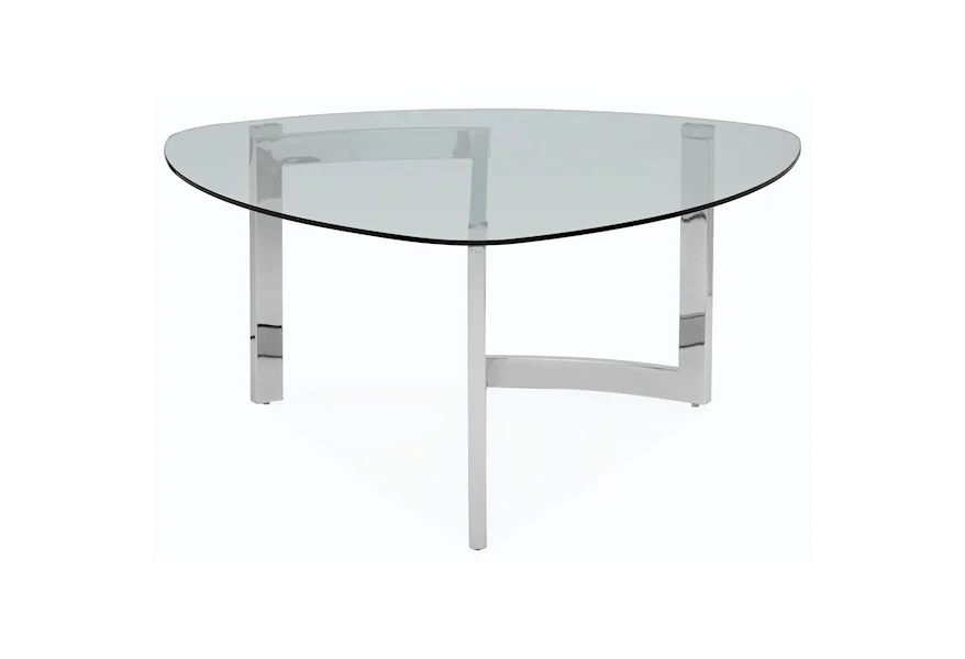 Aries Occasional Tables Shaped Cocktail Table by Magnussen Home at Z & R Furniture