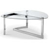 Magnussen Home Aries Occasional Tables Shaped Cocktail Table