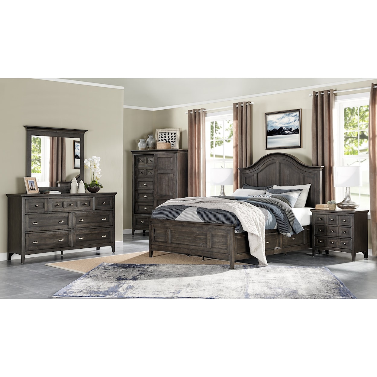 Magnussen Home Westley Falls Bedroom Queen Bedroom Group