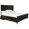Magnussen Home Westley Falls Bedroom King Panel Bed with Storage Rails