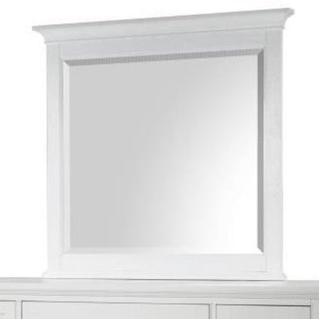 Traditional Landscape Mirror with Crown Molding