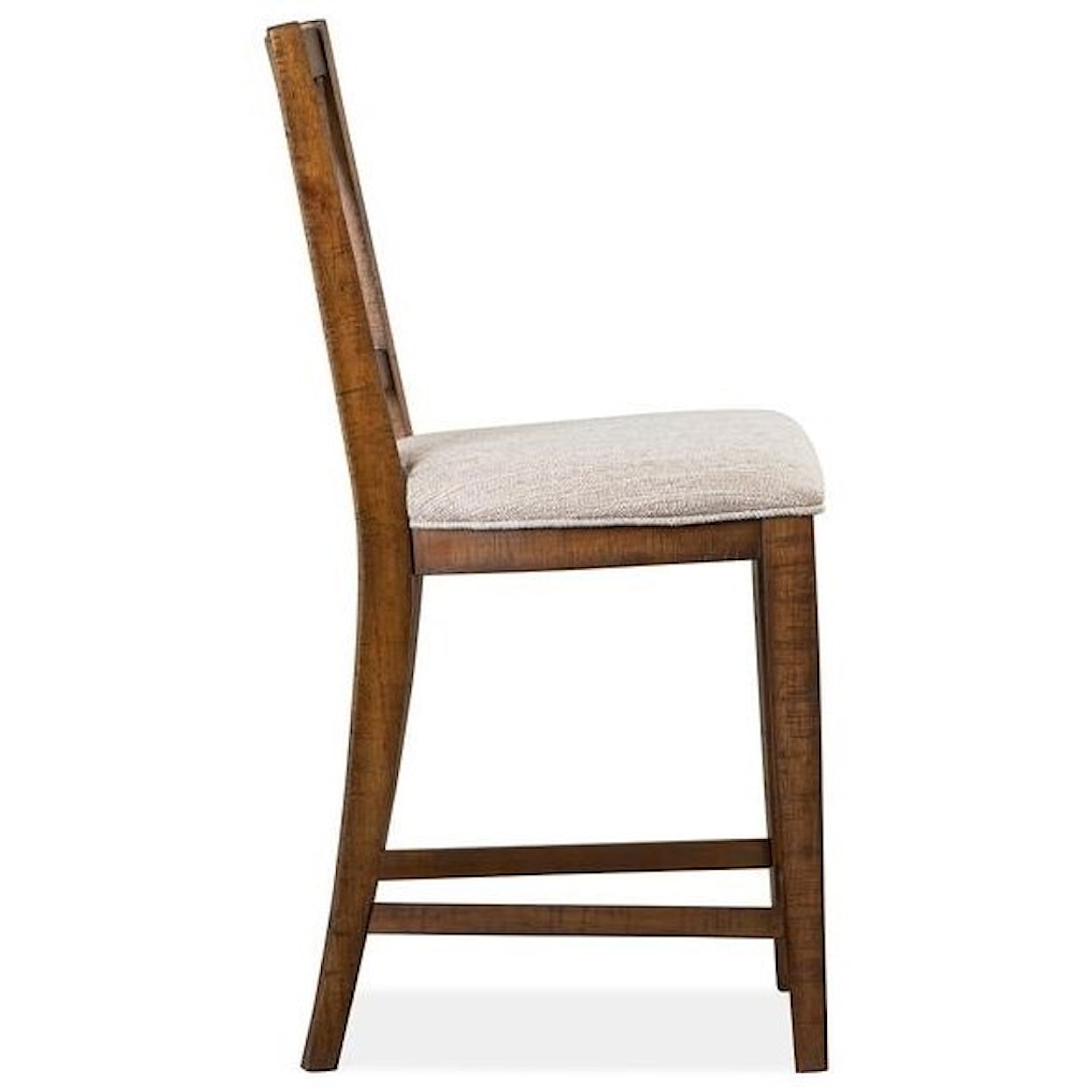 Magnussen Home Bay Creek Dining Counter Chair w/ Upholstered Seat
