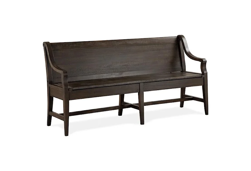Westley Falls Dining Bench w/Back by Magnussen Home at Z & R Furniture