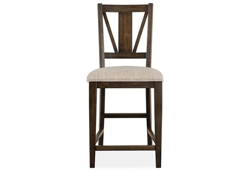 Westley Falls Dining Counter Chair w/ Upholstered Seat by Magnussen Home at Z & R Furniture