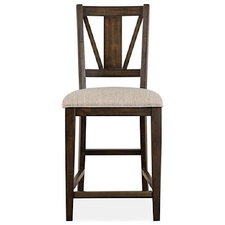 Counter Chair w/ Upholstered Seat