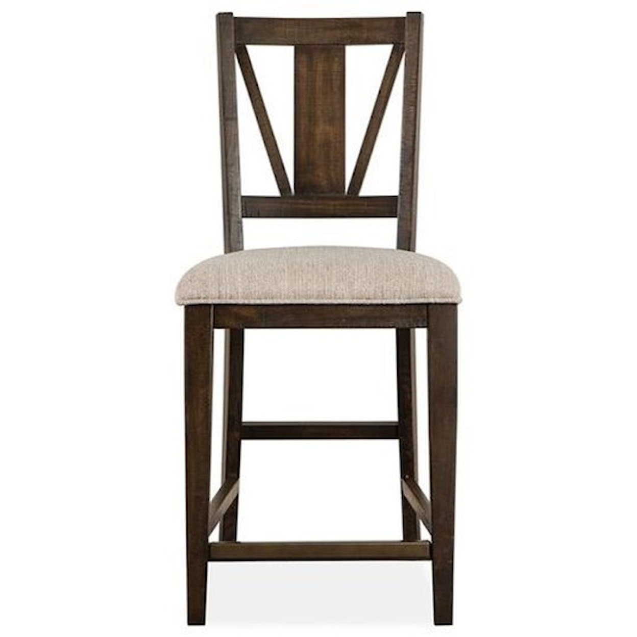 Magnussen Home Westley Falls Dining Counter Chair w/ Upholstered Seat