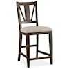 Magnussen Home Westley Falls Dining Counter Chair w/ Upholstered Seat