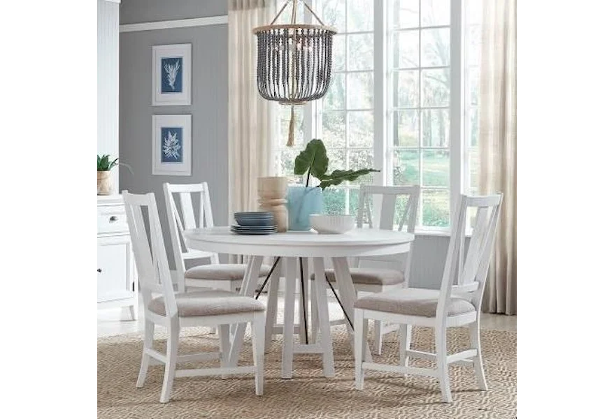 Heron Cove Dining 5-Piece Dining Set by Magnussen Home at Reeds Furniture