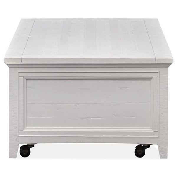 Magnussen Home Heron Cove Lift Top Storage Cocktail Table w/ Casters