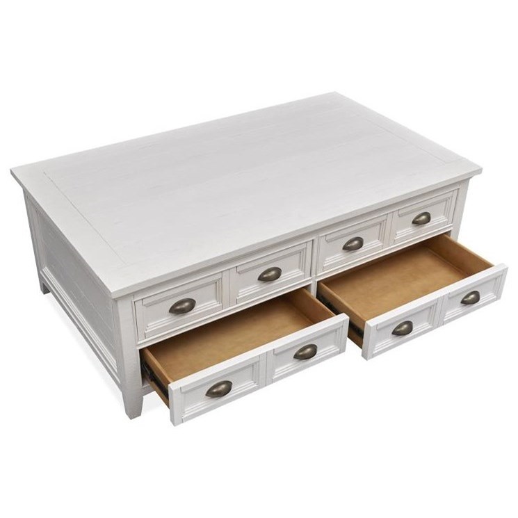 Lift Top Storage Cocktail Table w/ Casters