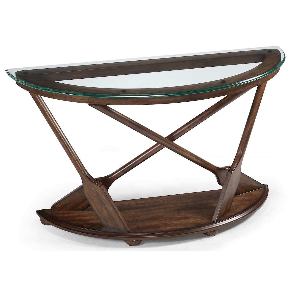 Magnussen Home Beaufort Occasional Tables Demilune Sofa Table