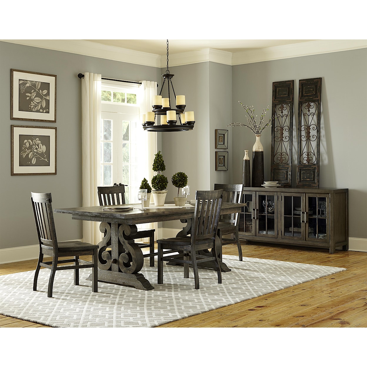 Magnussen Home Bellamy Dining Rectangular Dining Table w/ Butterfly Leaf