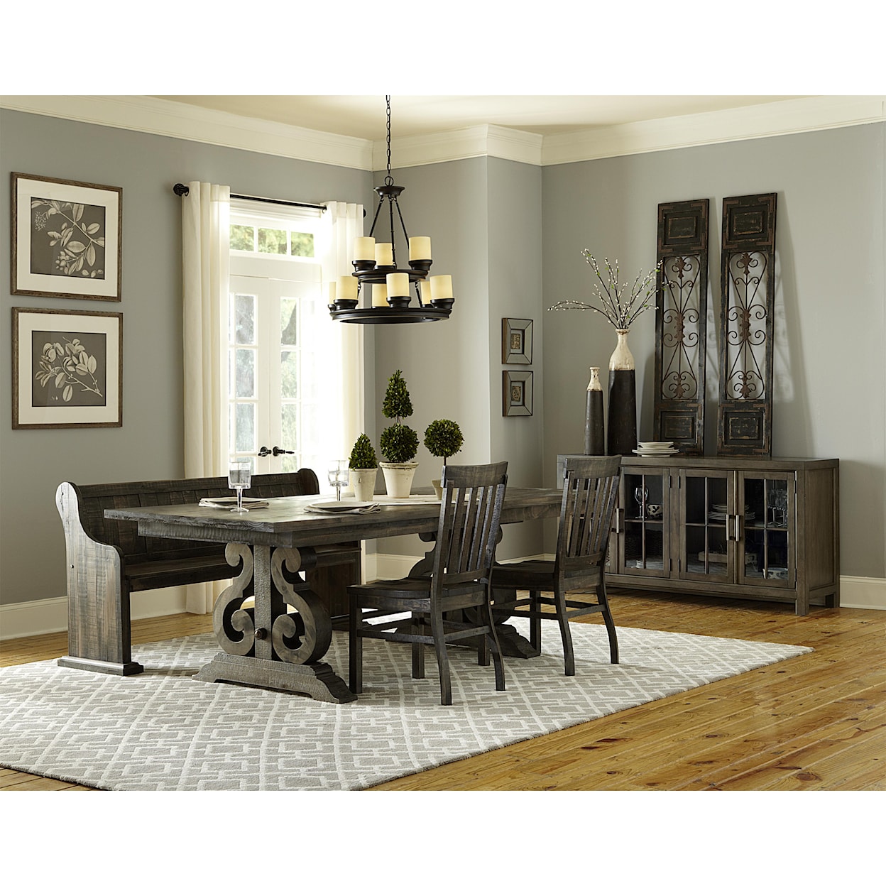 Magnussen Home Bellamy Dining Rectangular Dining Table w/ Butterfly Leaf