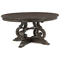 Transitional 60" Round Dining Table