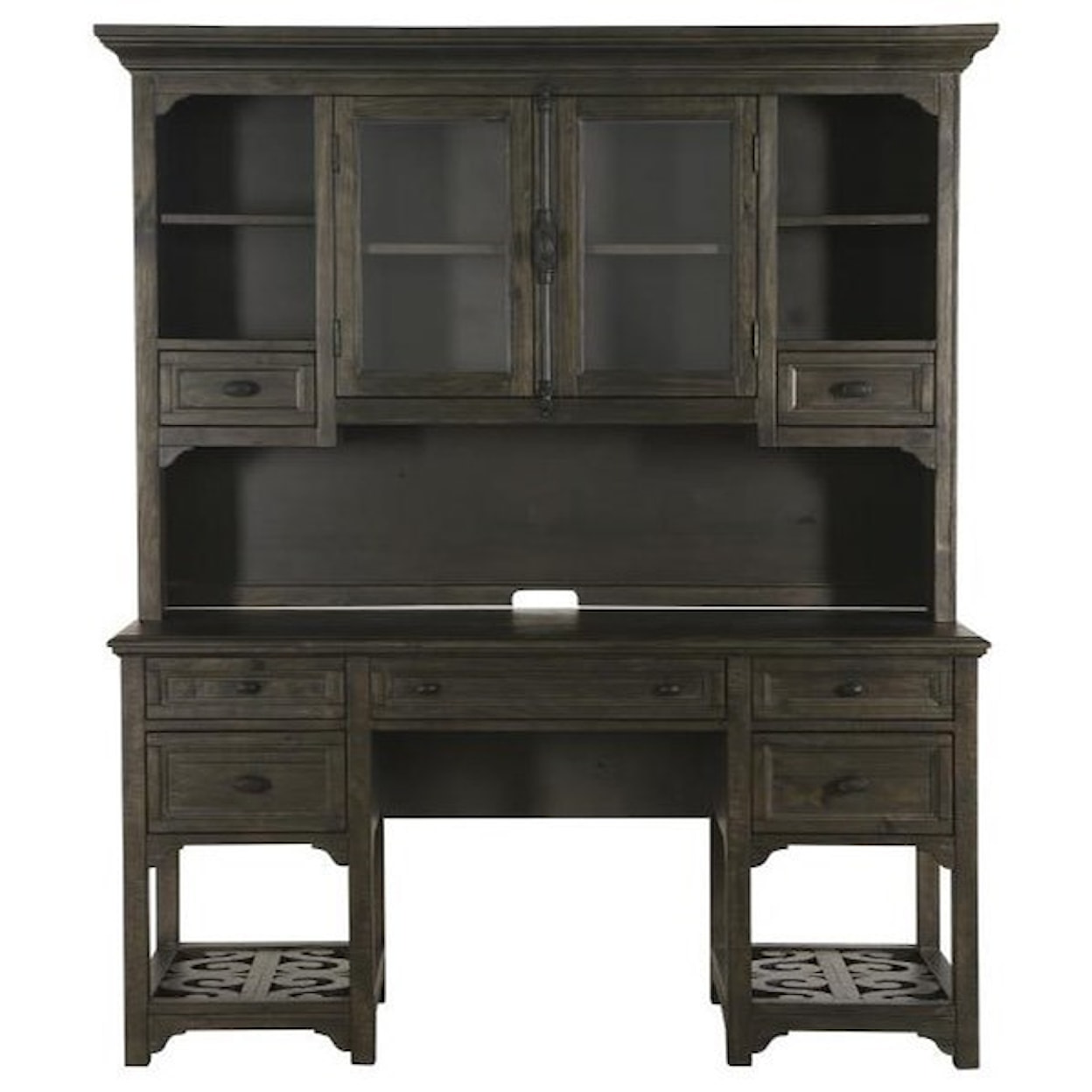 Magnussen Home Bellamy Home Office Desk and Hutch