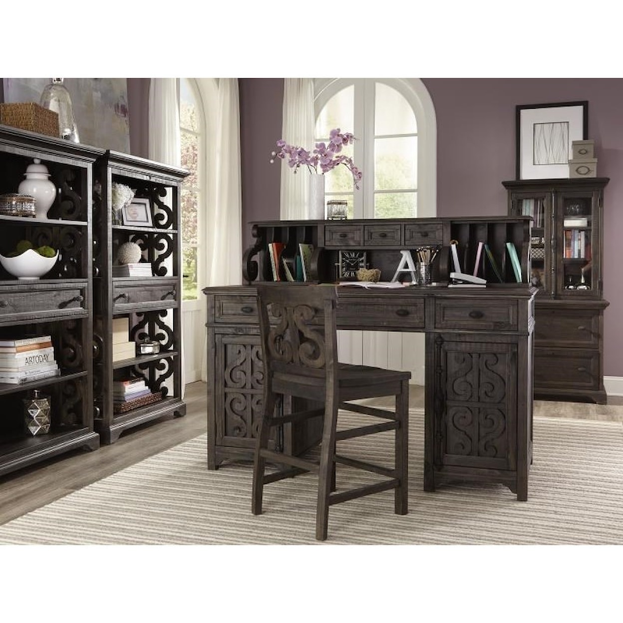 Magnussen Home Bellamy Home Office Lateral File With Hutch