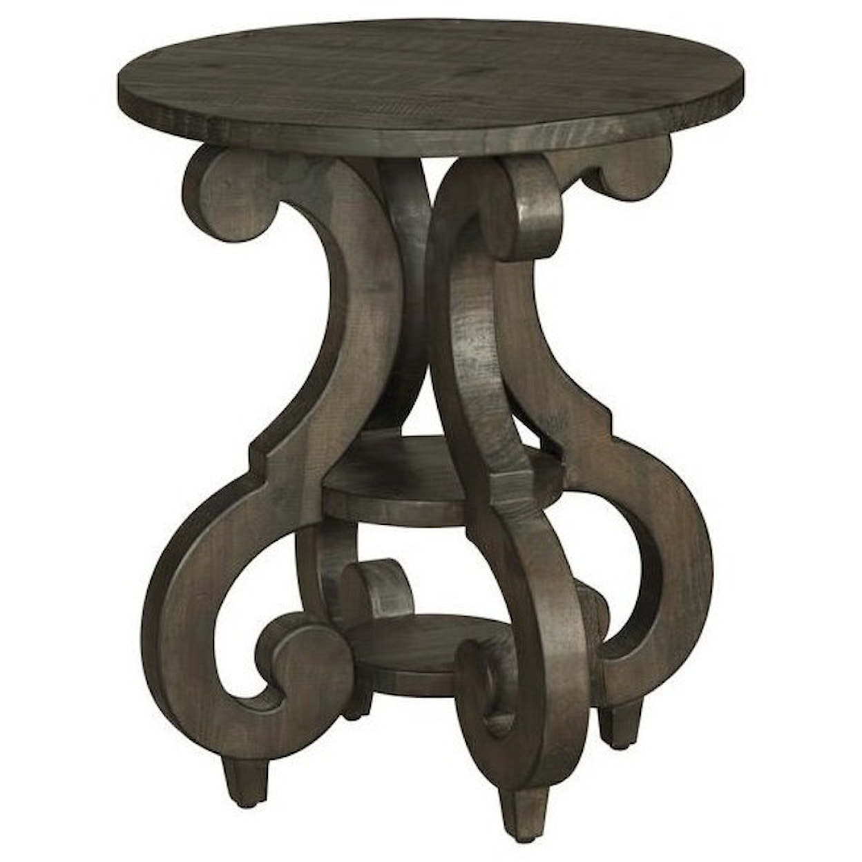 Magnussen Home Bellamy Occasional Tables Round Accent End Table