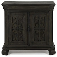 Traditional Bachelor Chest with Serpentine Door Inlays