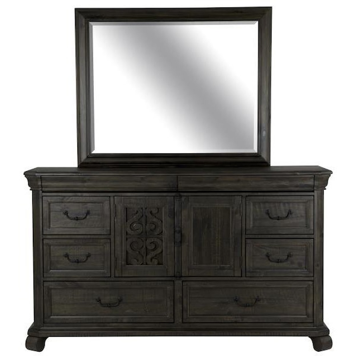 Magnussen Home Bellamy Bedroom Dresser and Mirror Set