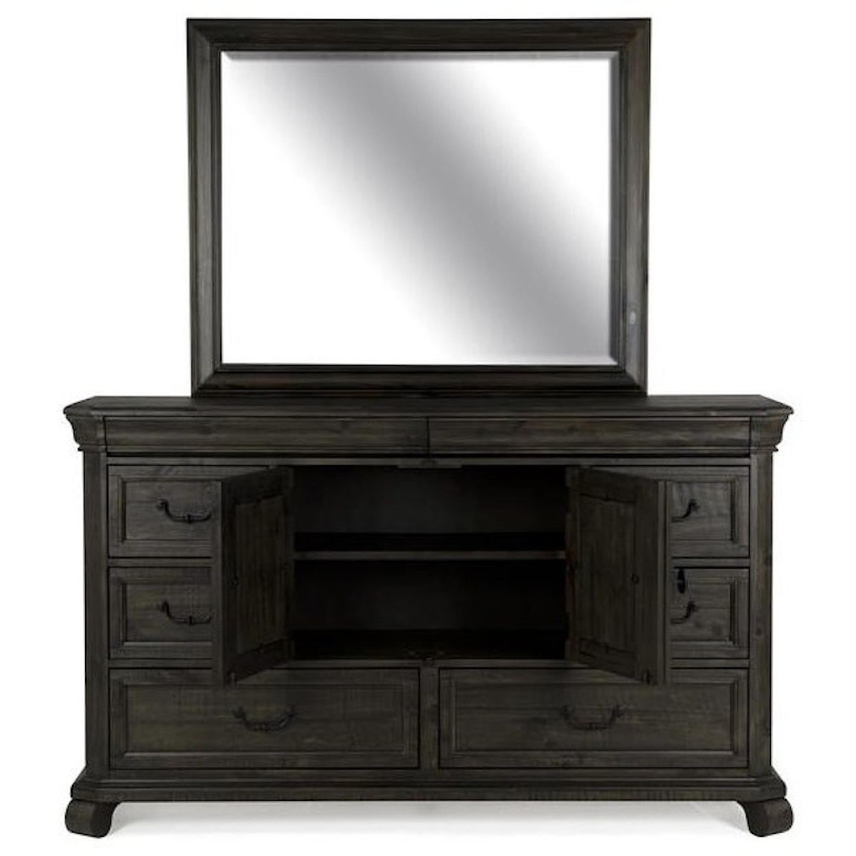 Magnussen Home Bellamy Bedroom Dresser and Mirror Set