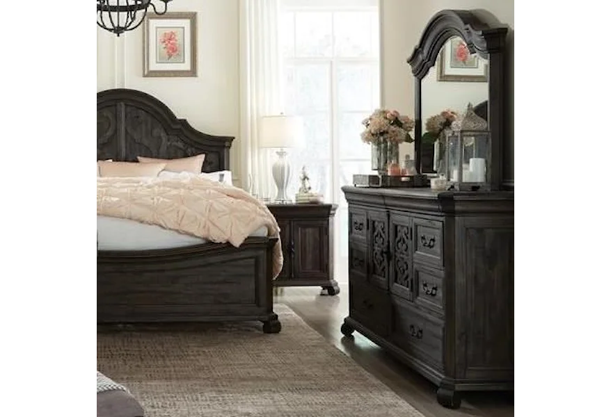 Bellamy Bedroom Dresser and Mirror Set by Magnussen Home at Z & R Furniture