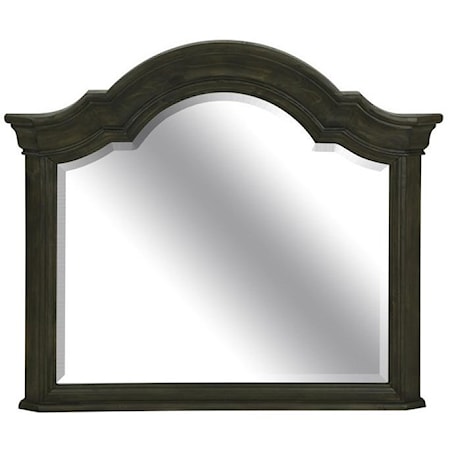 Traditional Shaped Mirror with Crown Molding