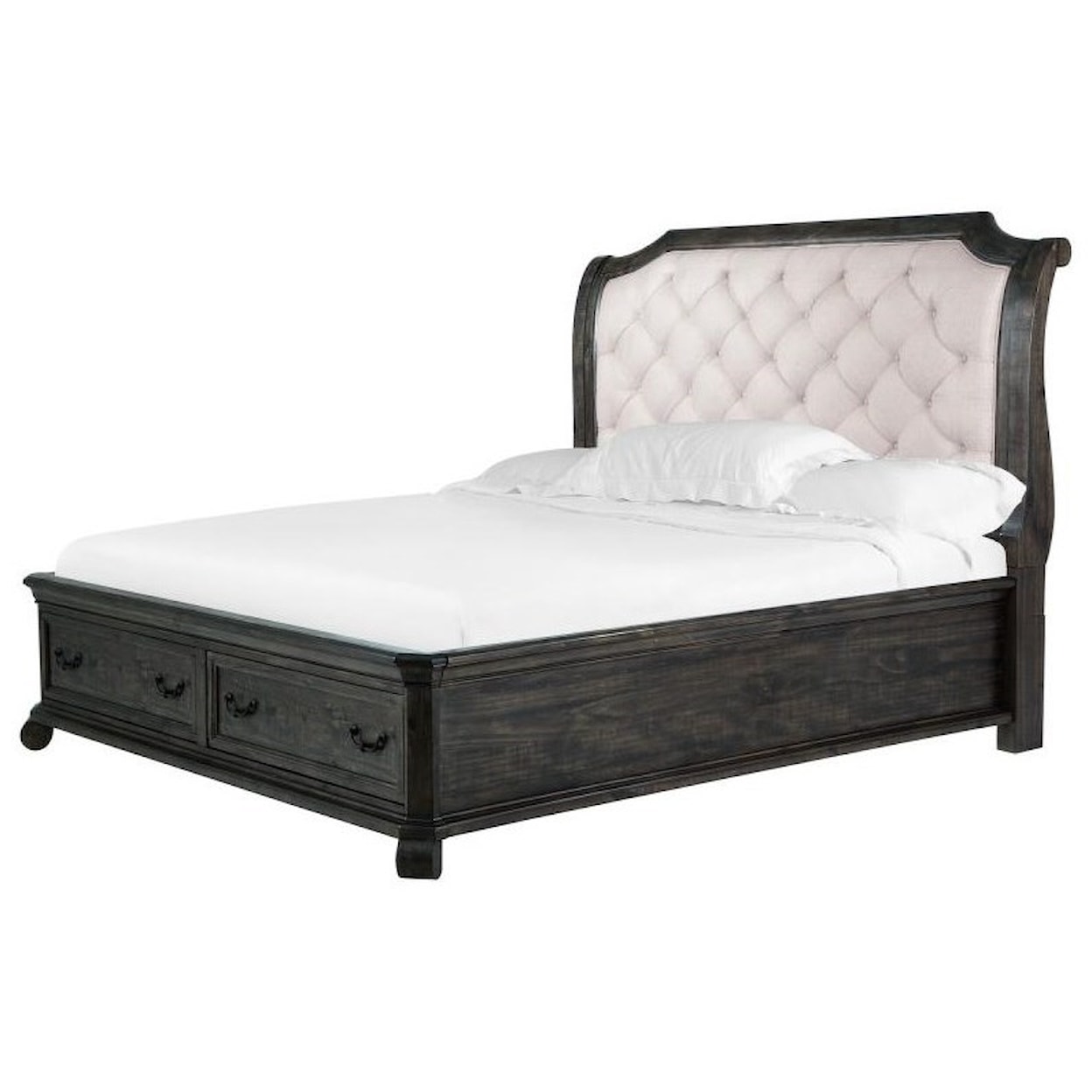 Magnussen Home Bellamy Bedroom Queen Sleigh Storage Bed