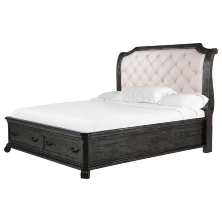 Queen Sleigh Storage Bed