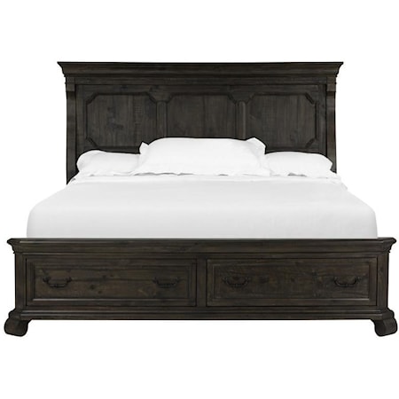 Queen Panel Storage Bed