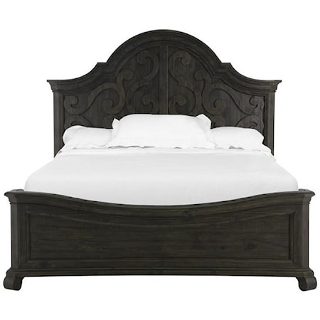 Queen Shaped Panel Bed