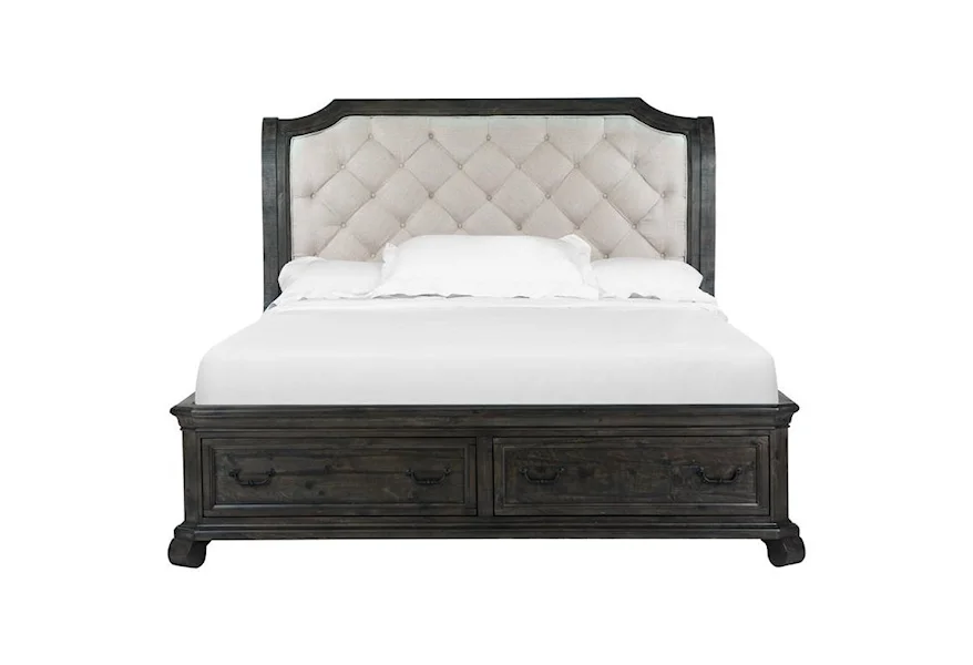Bellamy Bedroom King Sleigh Storage Bed by Magnussen Home at Stoney Creek Furniture 