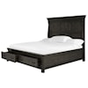 Magnussen Home Bellamy Bedroom King Panel Storage Bed