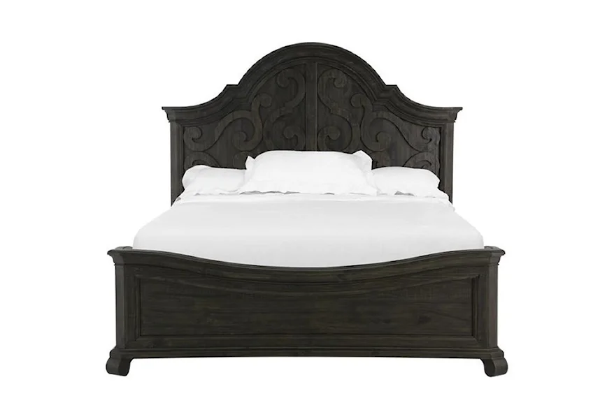 Bellamy Bedroom King Shaped Panel Bed by Magnussen Home at Z & R Furniture