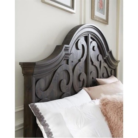 King Shaped Panel Bed