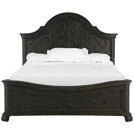 California King Shaped Panel Bed