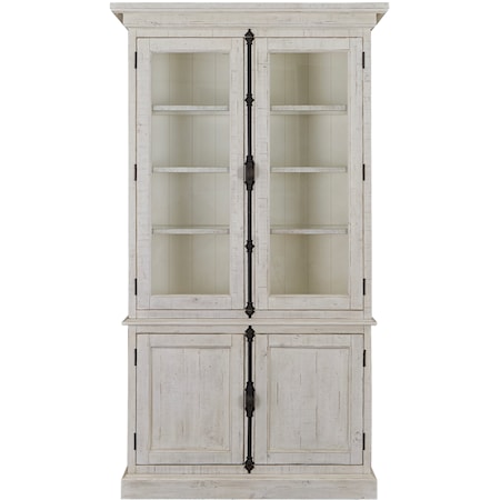 Farmhouse Dining Cabinet with Touch Lighting