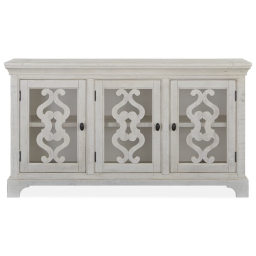 Farmhouse Server with Glass Doors