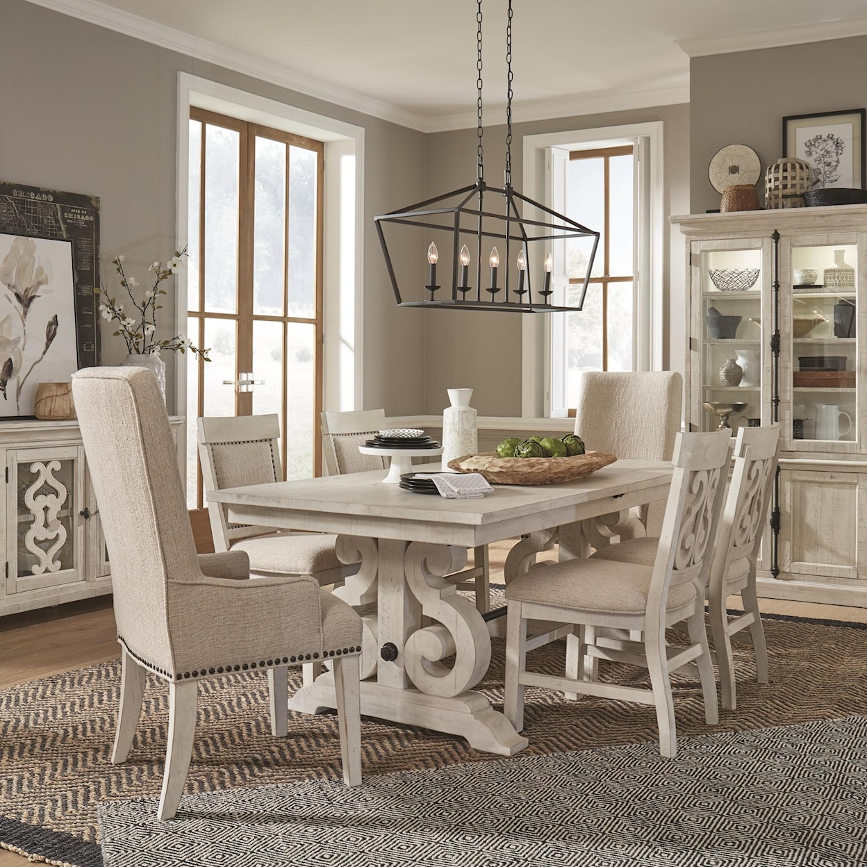 Magnussen Home Bronwyn Dining 7-Piece Dining Table Set