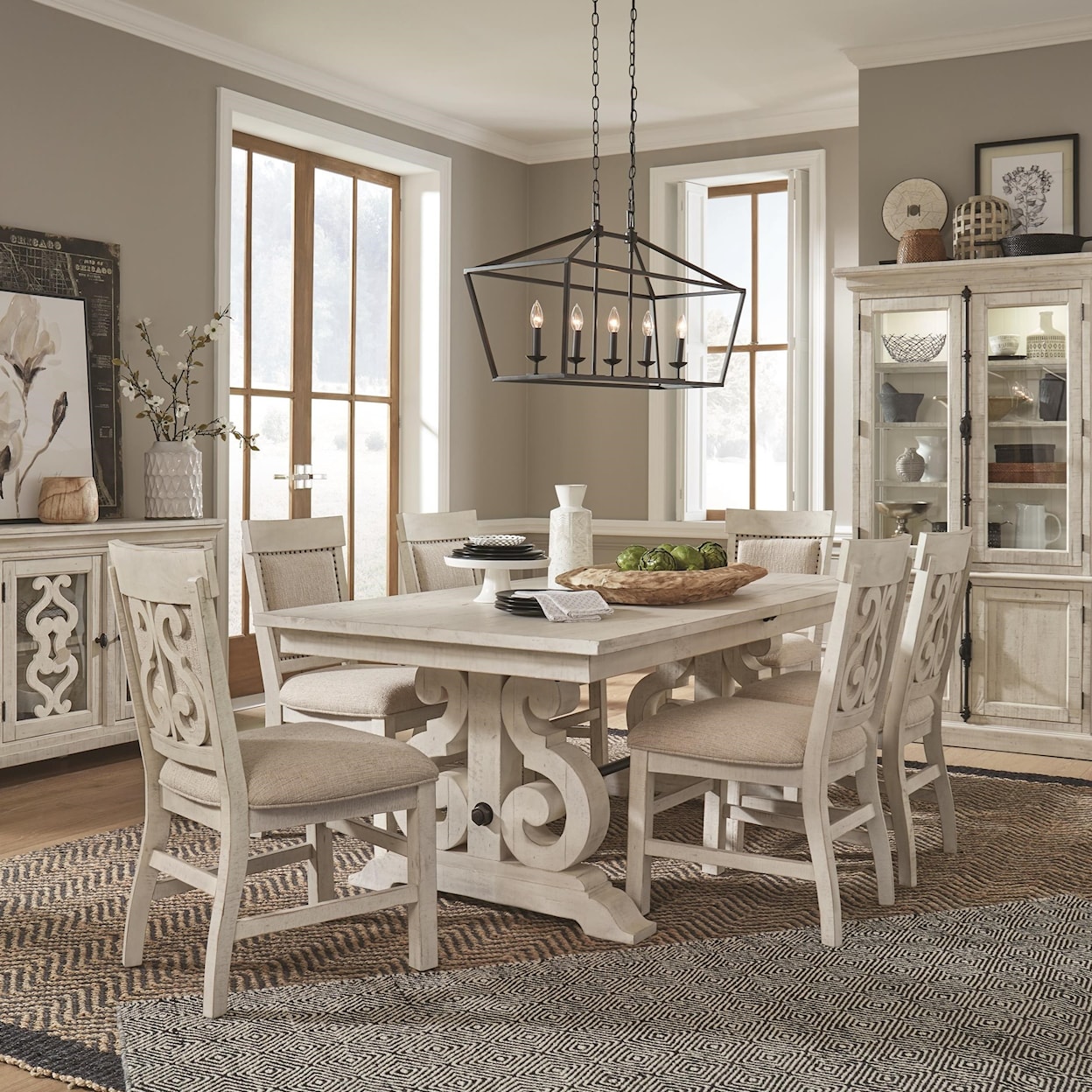 Magnussen Home Bronwyn Dining 7-Piece Dining Table Set