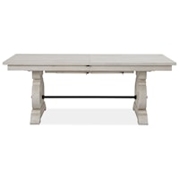 Rectangular Farmhouse Dining Table with Butterfly Leaves