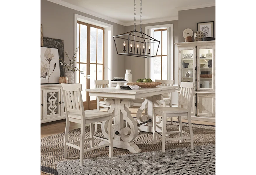 Bronwyn Dining 5-Piece Counter Height Dining Table Set by Magnussen Home at Reeds Furniture