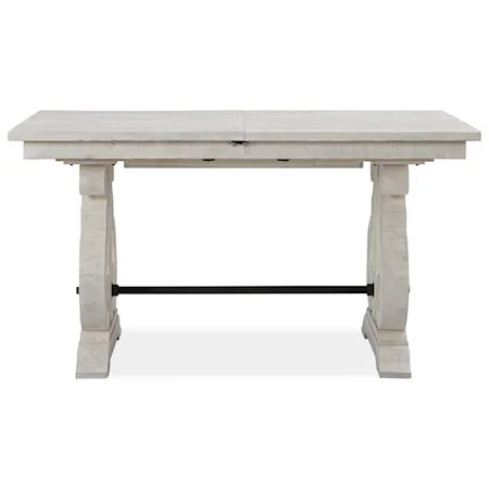 Rectangular Farmhouse Counter Height Table with Butterfly Leaf
