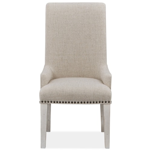 Farmhouse Upholstered Arm Chair