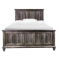 Transitional King Panel Bed