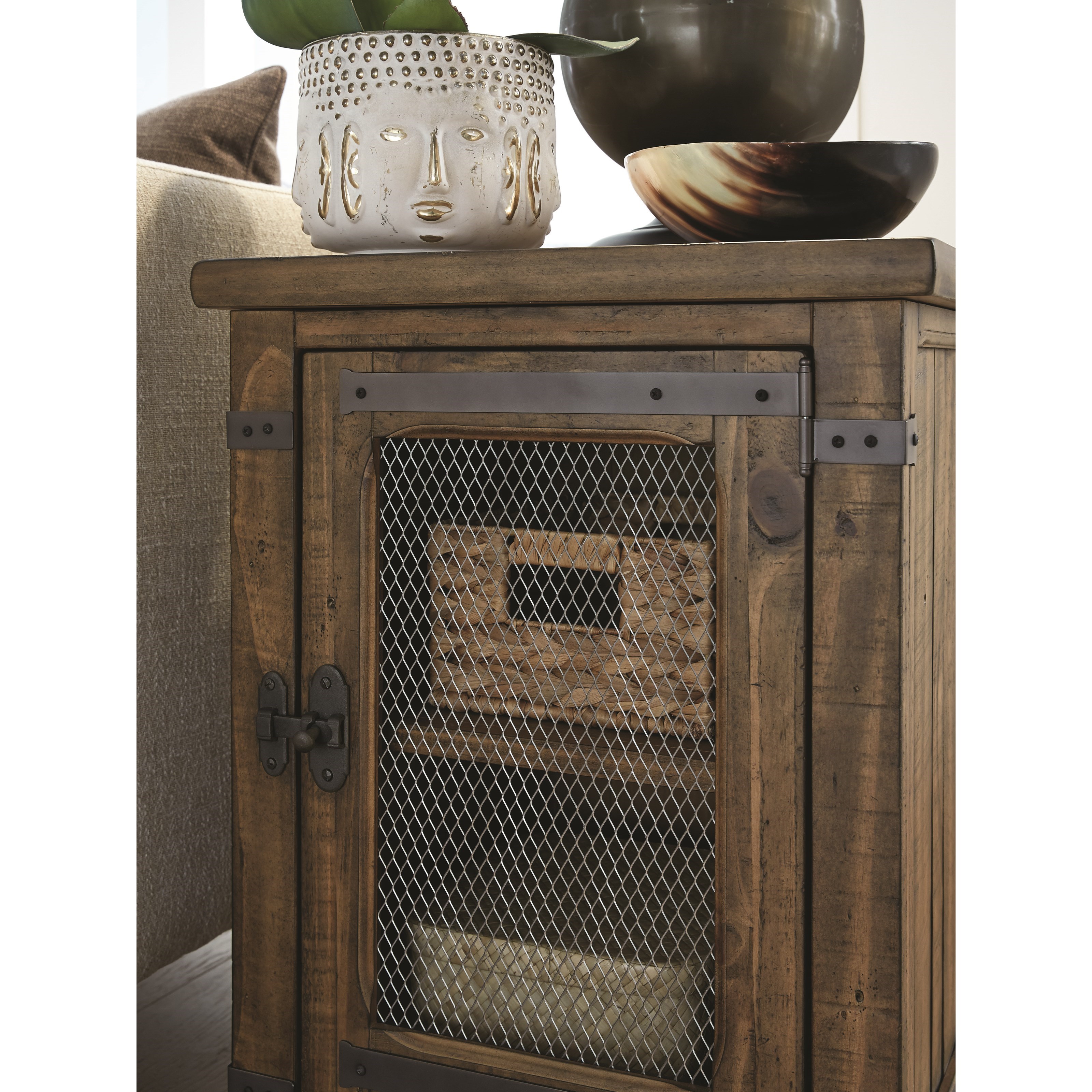 Magnussen Home Chesterfield Chairside Table